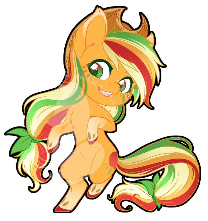 Rainbow Power Chibi Redux - Applejack