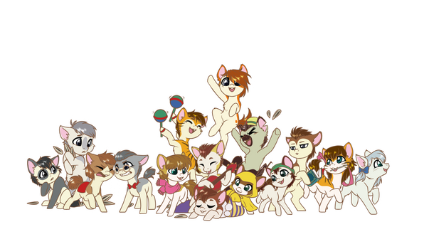 MLP Crossover - Hamtaro + Friends