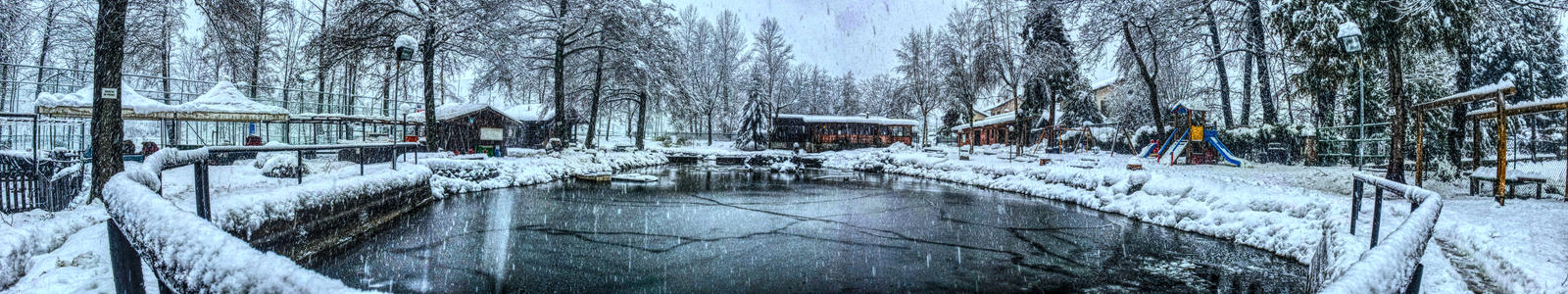 Laghetto Nais winter landscape