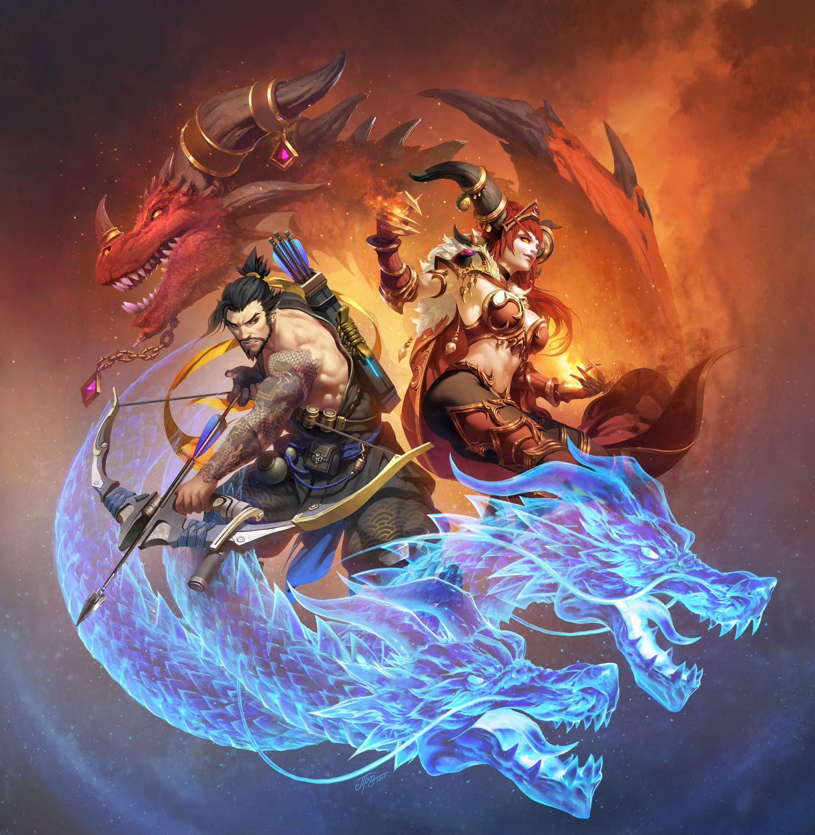 Dragons by TamplierPainter