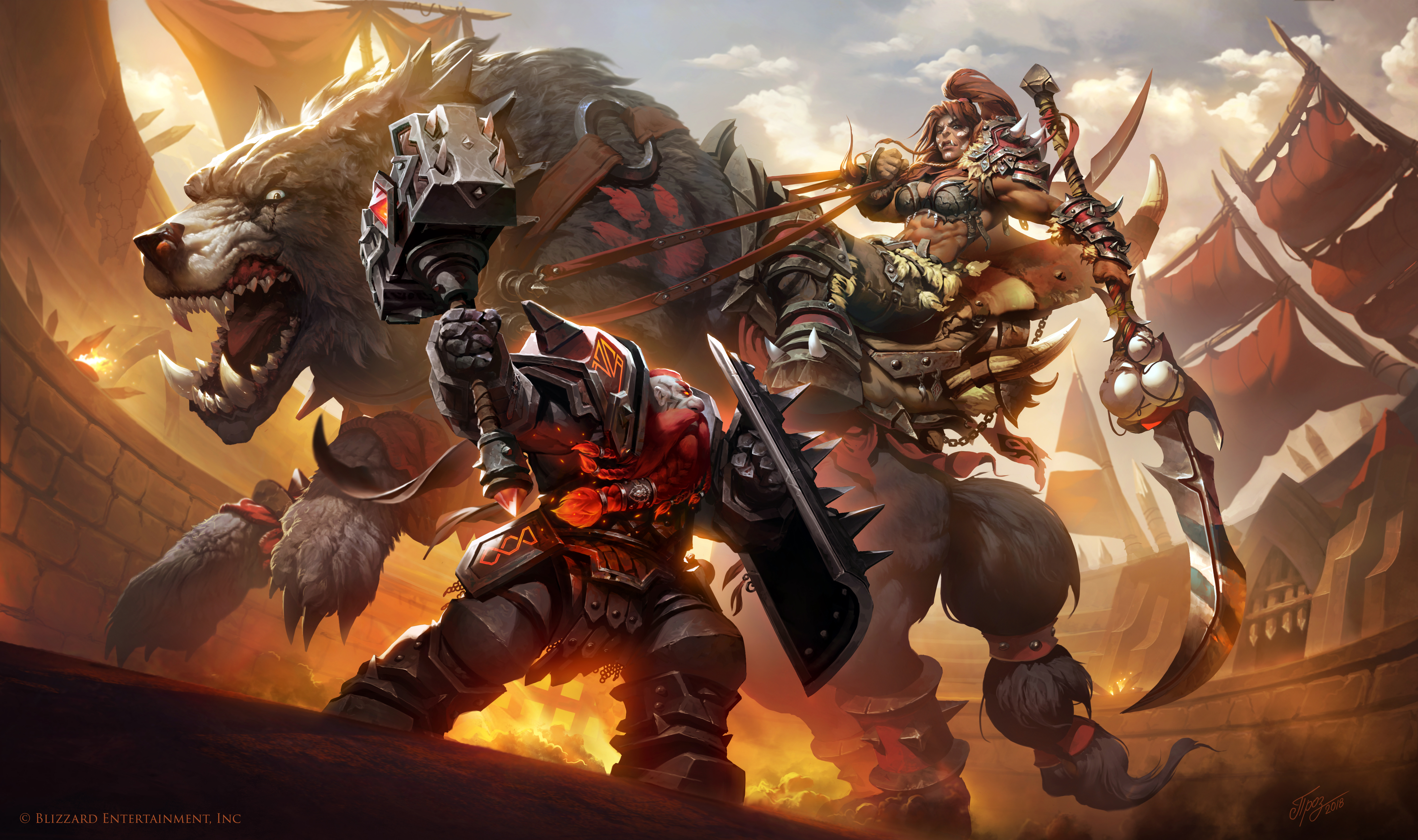 MagHar Orc vs Dark Iron Dwarf by TamplierPainter