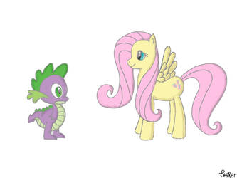 Fluttershy and Spike