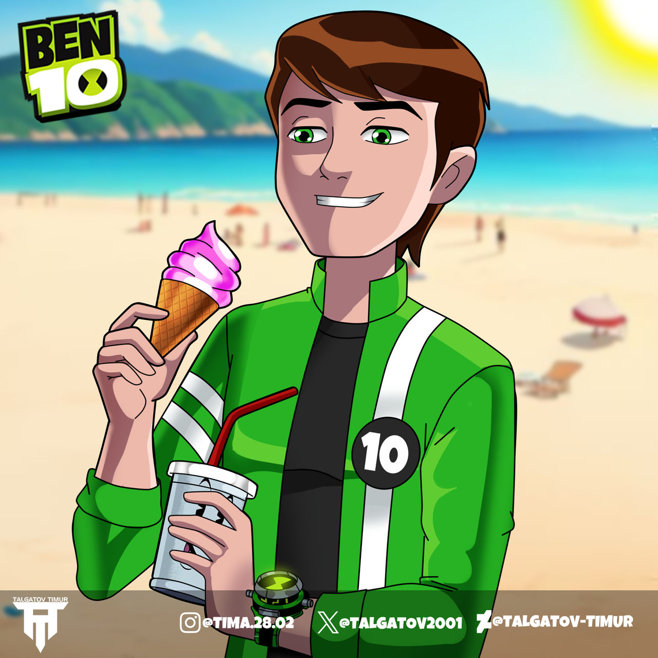 Ben 10 Summer Day by talgatov-timur on DeviantArt