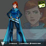 Ben 10 Commissioned art Gwen in Dc style