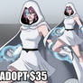 OPEN ADOPT AUCTION Super hero Villian girl MHA