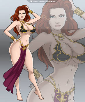 Mara Jade slave suit Star Wars commission