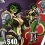 OPEN ADOPT AUCTION Samanta Warrior Lizard girl