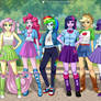 Human My little pony equestria commission art