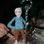 Jack Frost clay figure