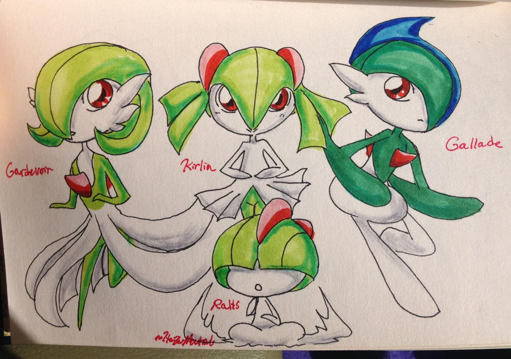 Ralts evolution inktober by HezuNeutral on DeviantArt