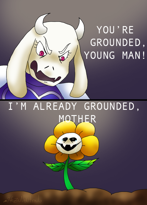 Flowey is grounded