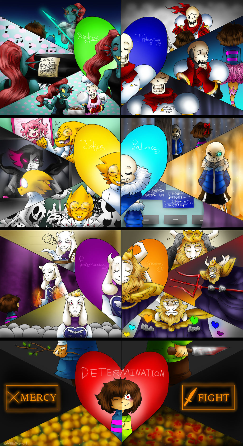 The Seven Souls Of Undertale By Hezuneutral On Deviantart