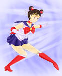 Chun Li as Sailor Moon
