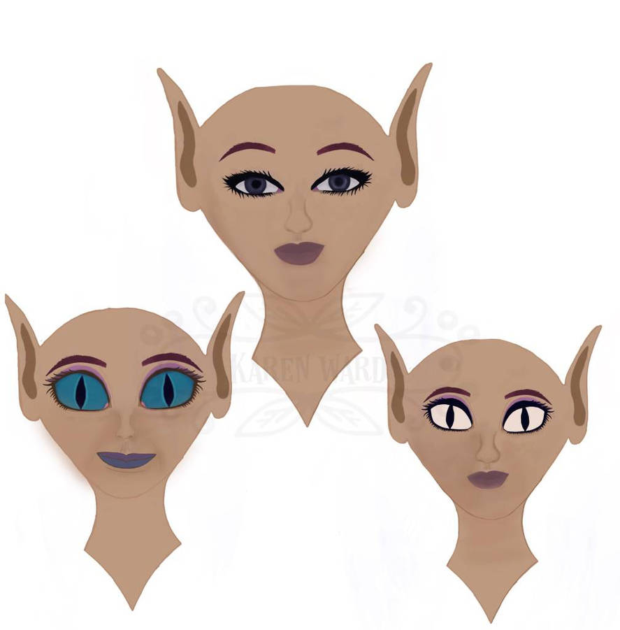 Elf Head Rotation elf heads and eyes experimenting by hiddenworld2016 on DeviantArt