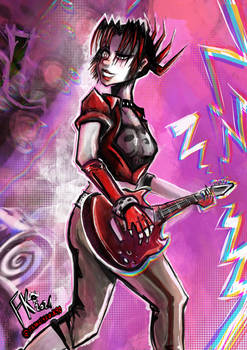 Judy Nails / Guitar Hero II costume