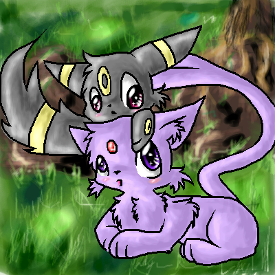 Espeon and umbreon