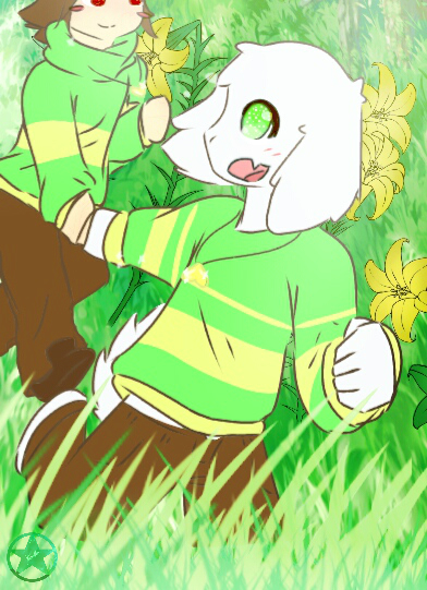 Asriel And Chara |Golden Flowers|