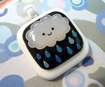 Rain cloud pendant by luminarydreams