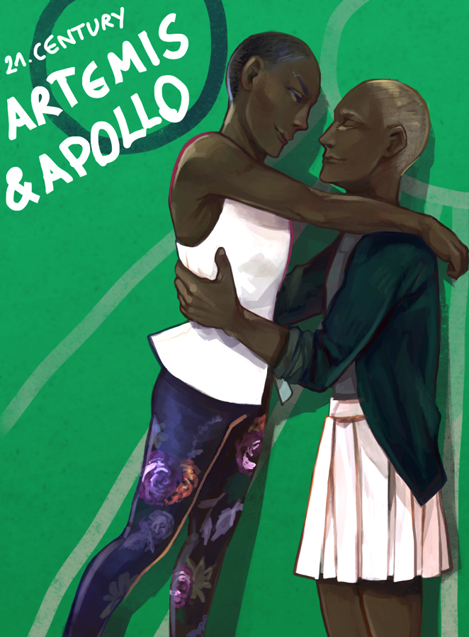 21st century Artemis and Apollo