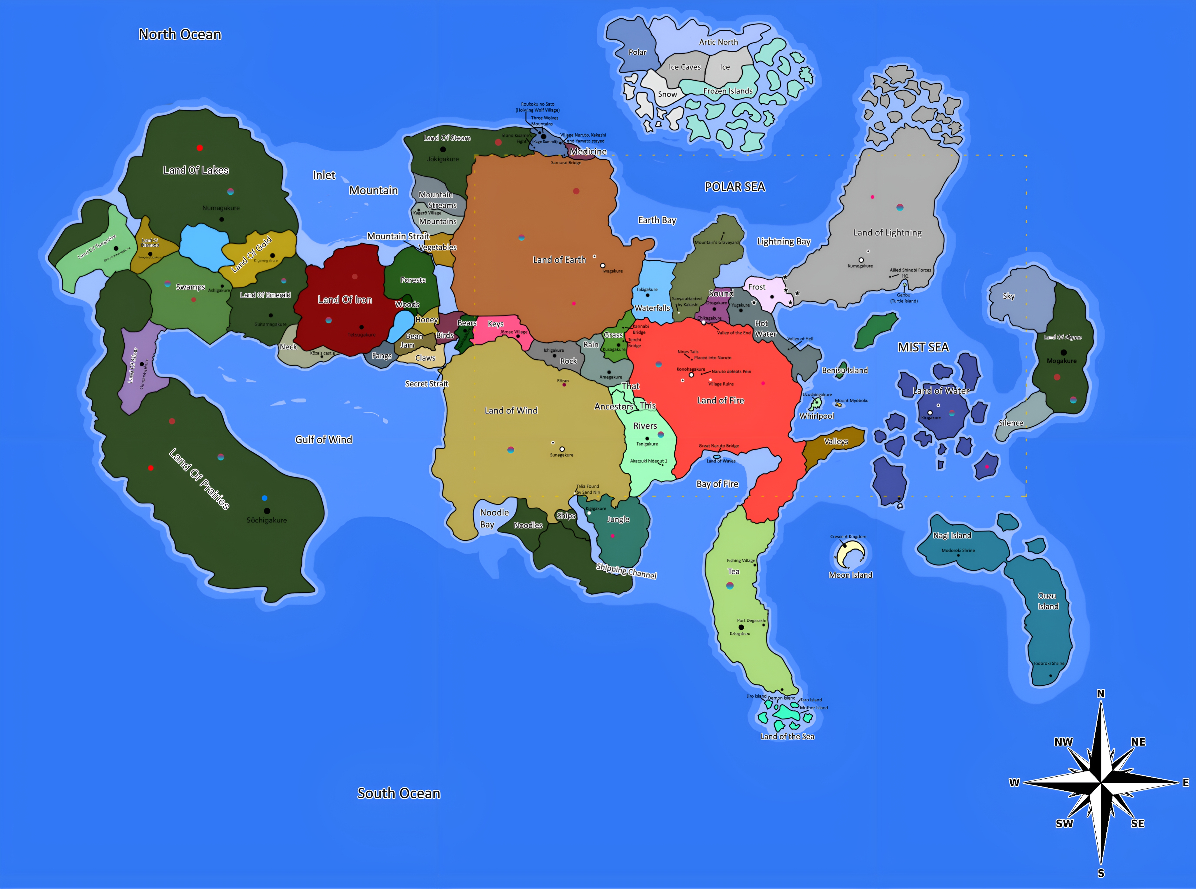 Mapa de Naruto by VerBuraM on DeviantArt