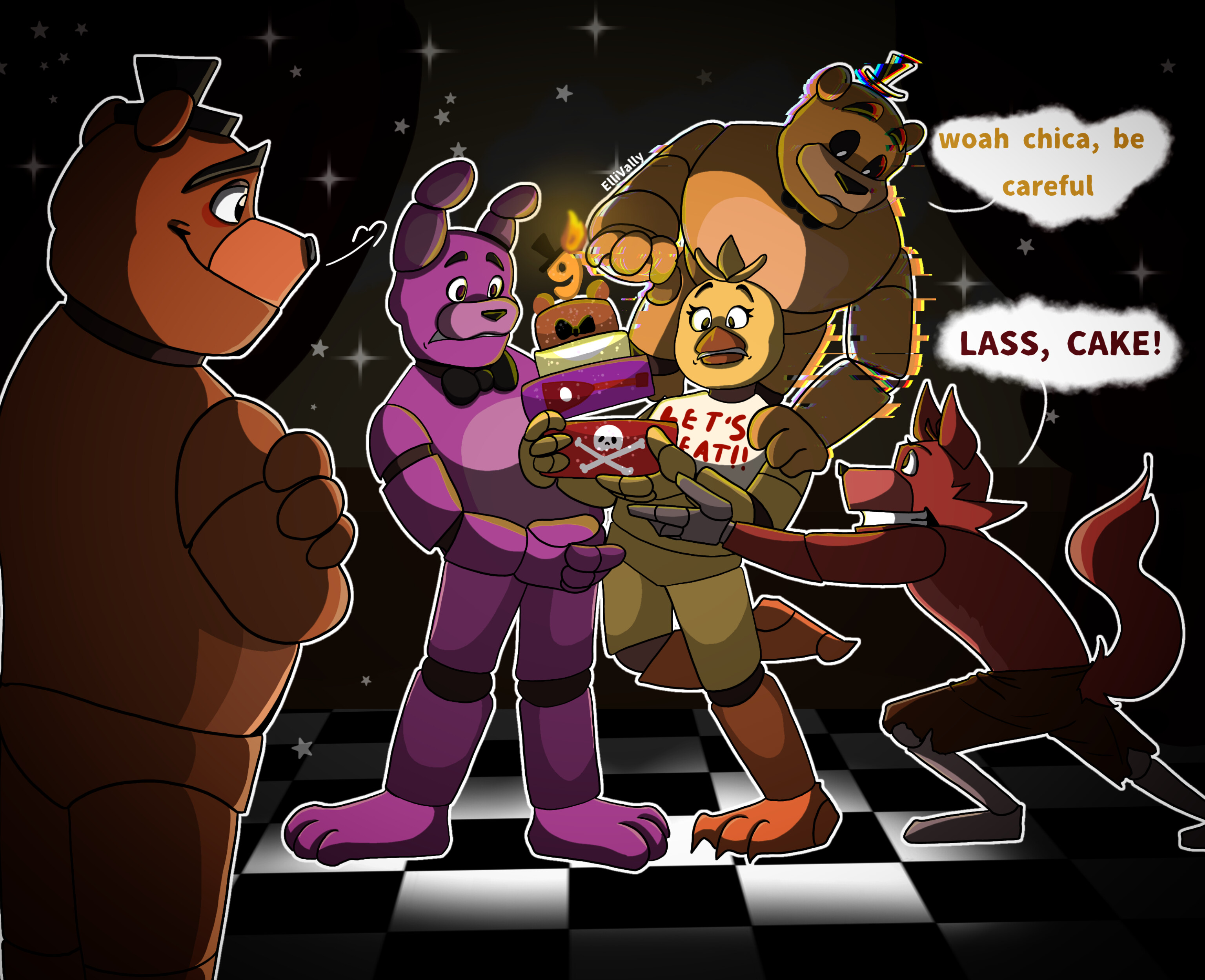 Fnaf 1 Fanart by EvelynChan5023 on DeviantArt