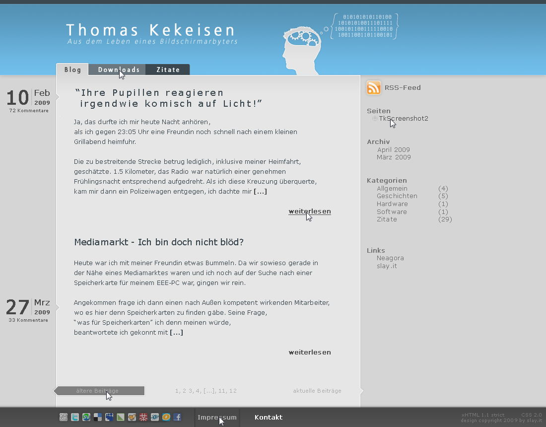 thomaskekeisen.de blog design