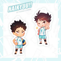 I made haikyuu charms