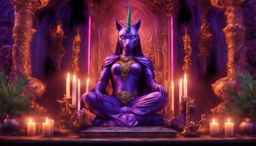 Darkfairyladyknight Shakti gunjacanacatdeity