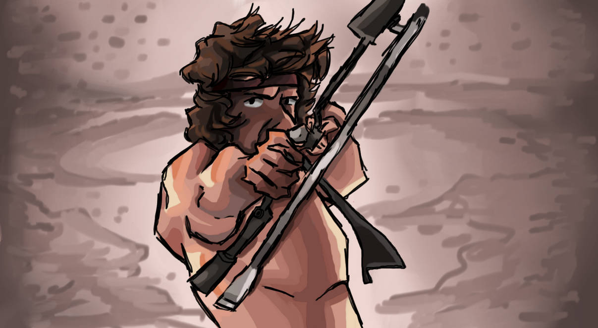 Hot Shot Rambo Rambo shot fanart by JustALittleAmerican on DeviantArt