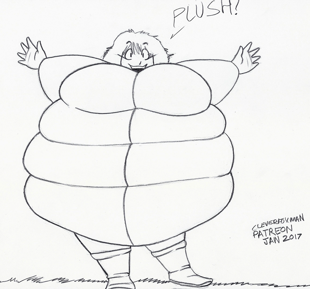 Jan 2017 Patreon Sketch: Ultra Plush Jacket!