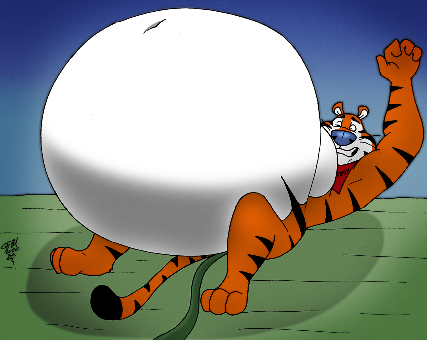 Tony the Tiger Inflation by CleverFoxMan on DeviantArt