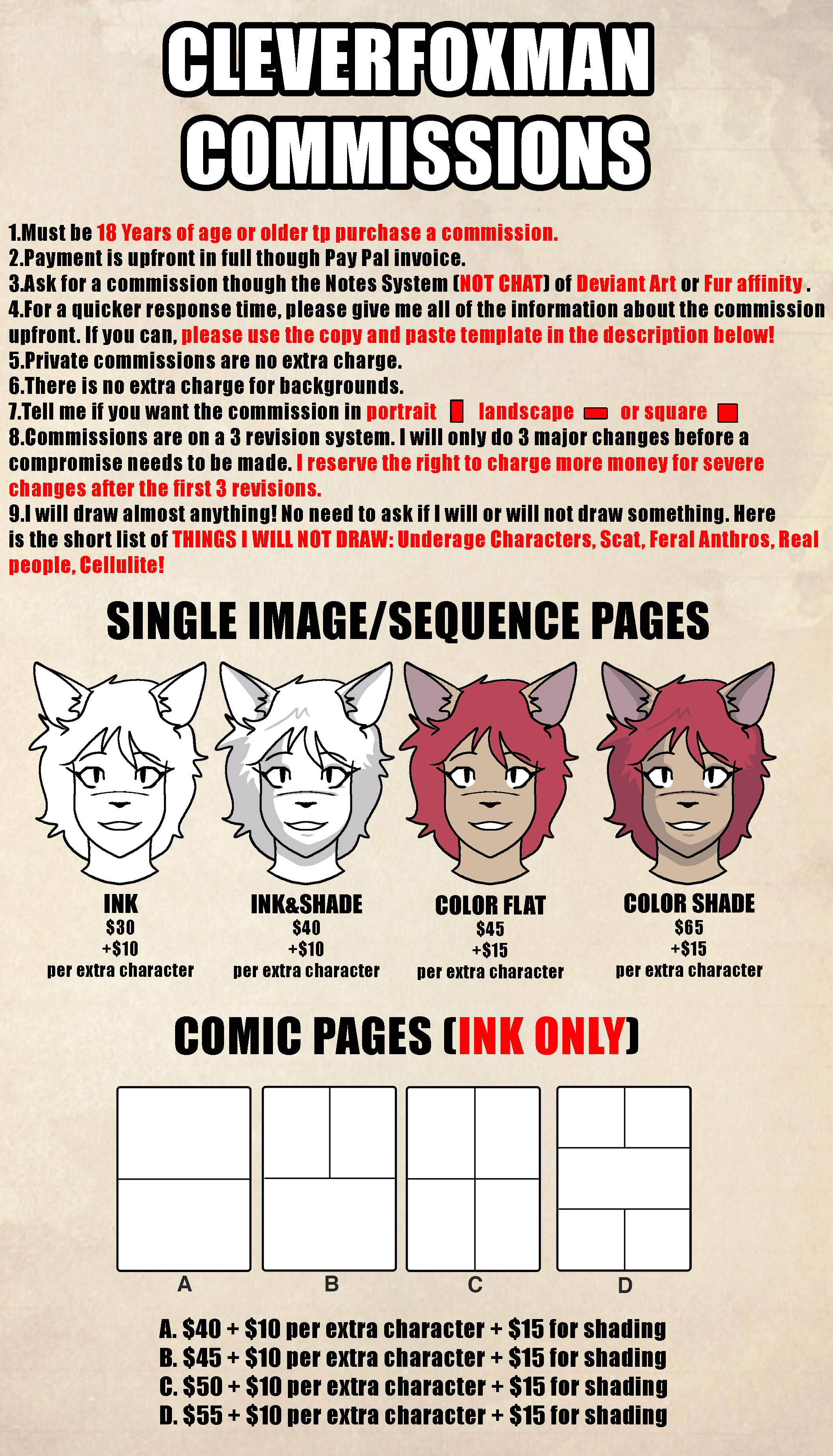 Commission Info (commissions open) 