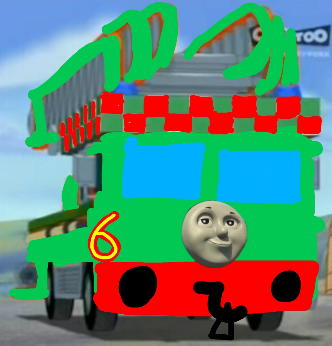 Percy as a Firehouse tales character by Robotchickentoby2 on DeviantArt