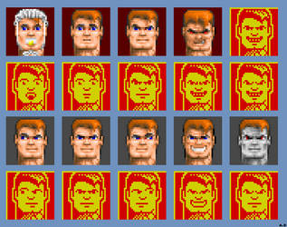 B.J. Blazkowicz ZX Spectrum Faces!