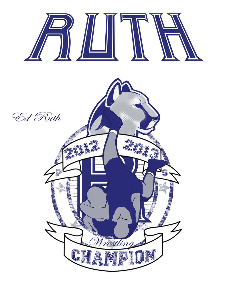 Ed Ruth Wrestling tee design by DxinePro on DeviantArt