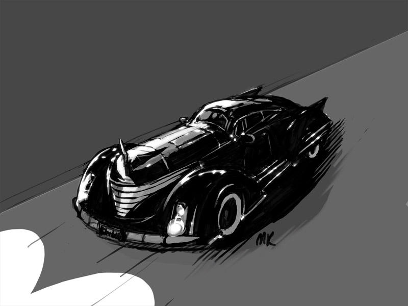 Mk01 Deviantart Batmobile Noir by MK01 on DeviantArt