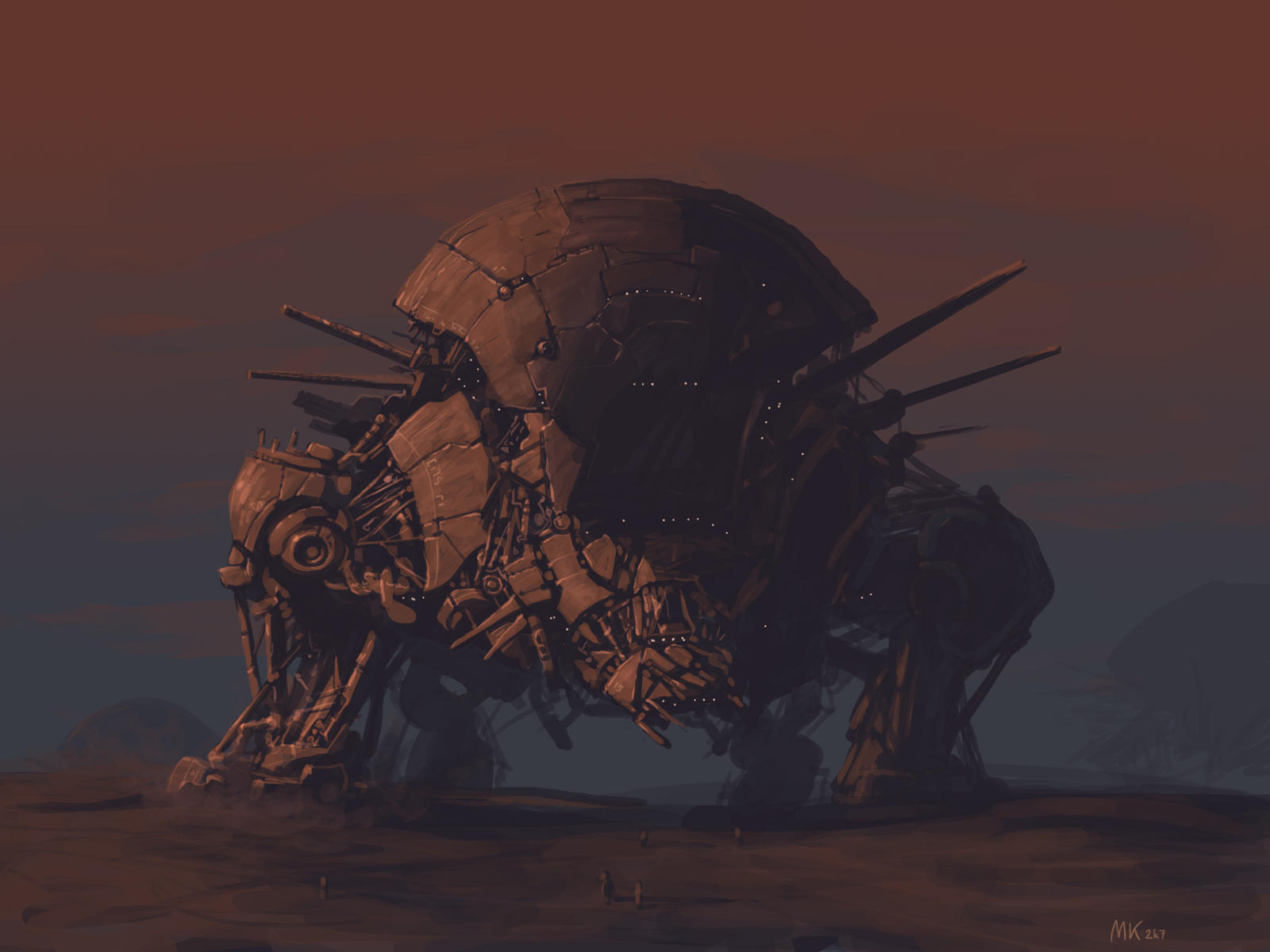 Mk01 Deviantart Walking Fortress by MK01 on DeviantArt