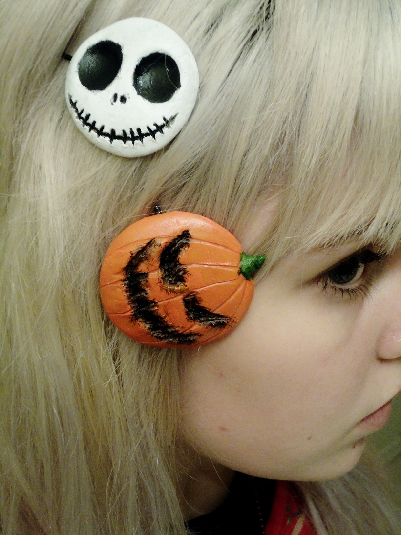 Halloween barrettes