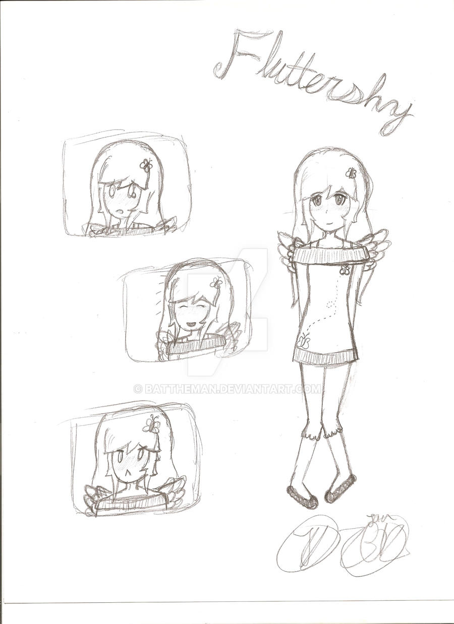 Fluttershy: Human Form by BatTheMan on DeviantArt
