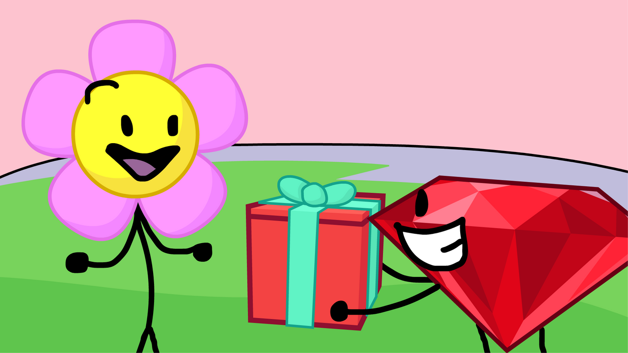 Ruby Giving Flower a Present by MeganWBFB on DeviantArt
