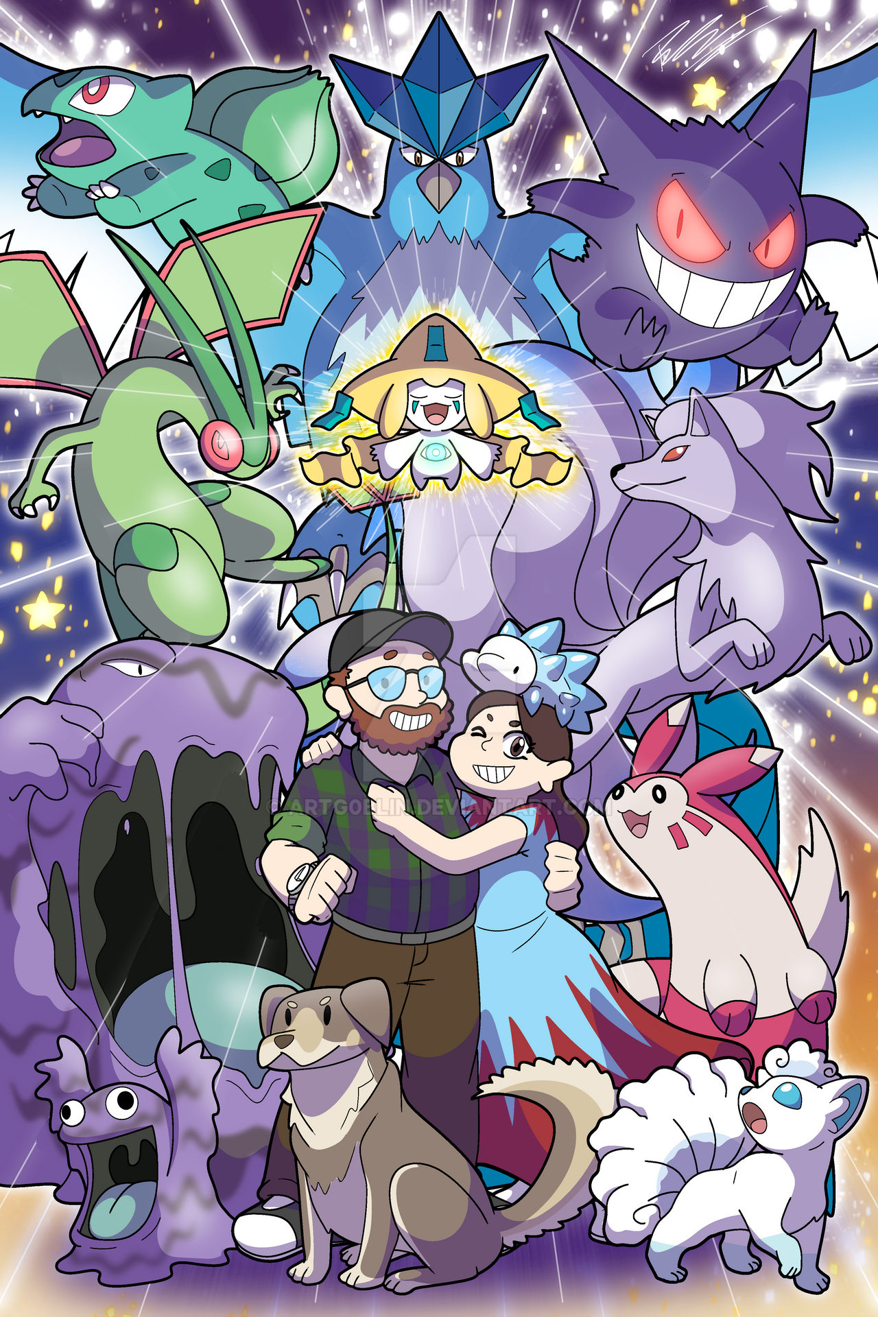 Pokemon Reburst Deviantart Big pokemon commission by ArTg0bLiN on DeviantArt