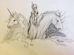 Unicorn, Duocorn and Tricorn by MelanippeArt