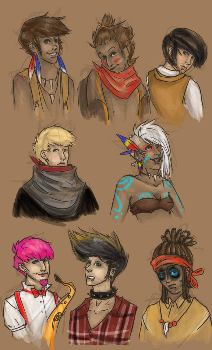 Some people at SXL by Rainbow-Marbles