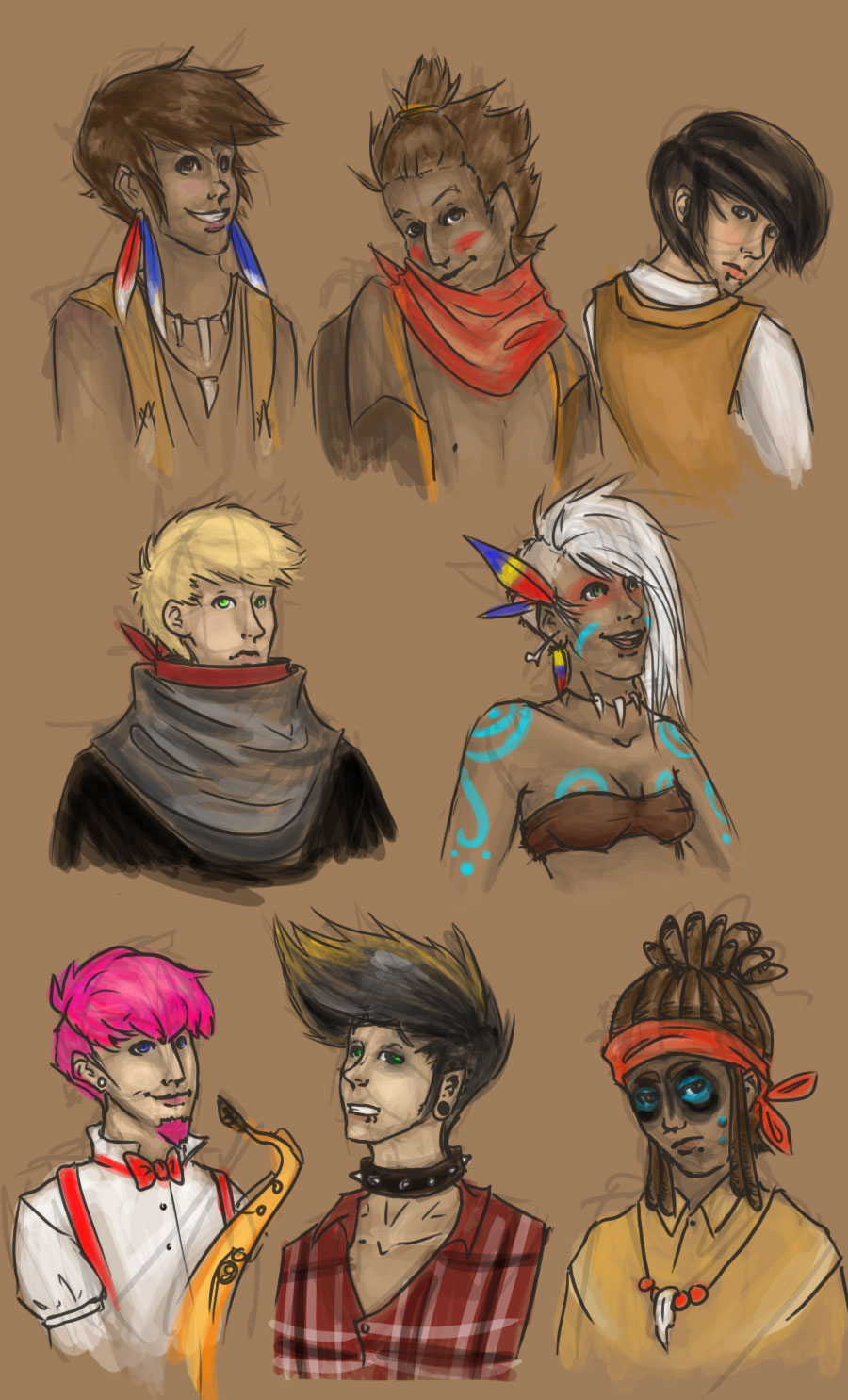 Some people at SXL by Rainbow-Marbles