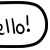 Hello 2 Speech Bubble - Beemote