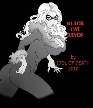 Black Cat BnW by IdolofDeath