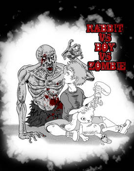 Zombie vs Boy vs rabbit