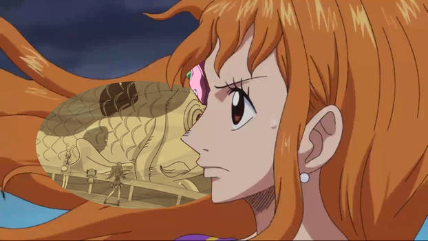 Nami with Epitaph watching the close future.