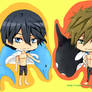 Haruka and Makoto, chibi Free