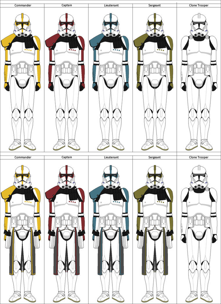Clone Ranks 4 by shadowwolfclonect on DeviantArt